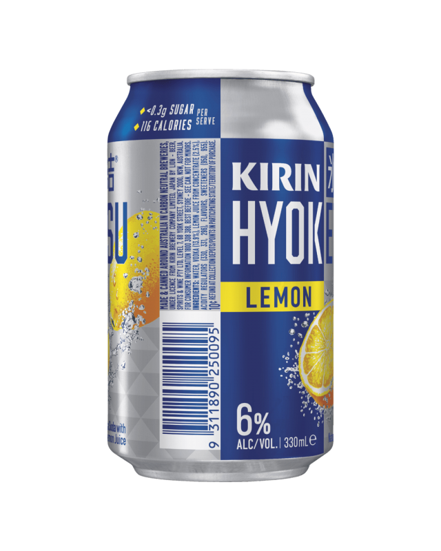 Kirin Hyoketsu Lemon Vodka Soda X Ml Cans Drinkland