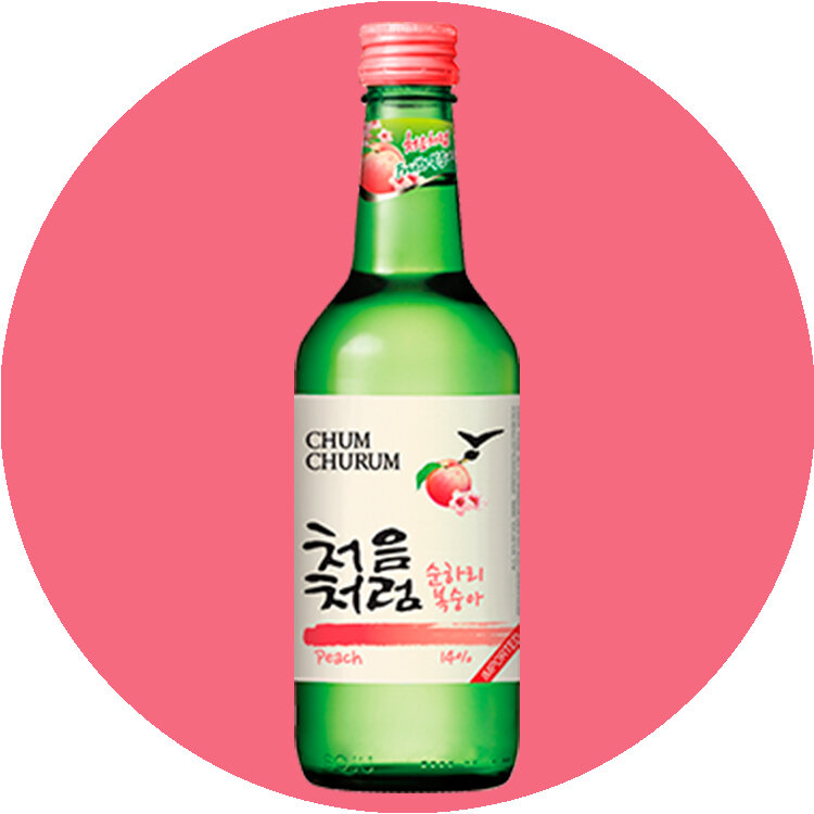 Soju Flavor In Peach 韩国烧酒 水蜜桃口味 4x360ml Bottles 소주 Drinkland
