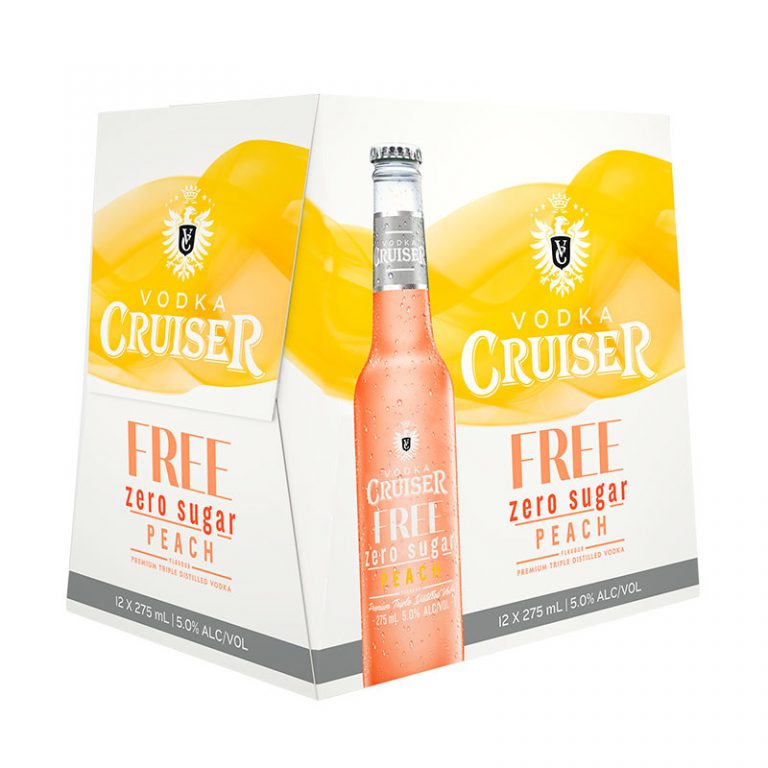 Vodka Cruiser Free Zero Sugar Raspberry 7 12x250ml Can Drinkland
