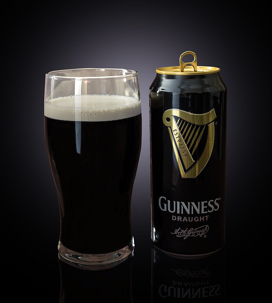 Guinness Draught Dark Irish Dry Stout Beer 4 x 440mL Cans 05.