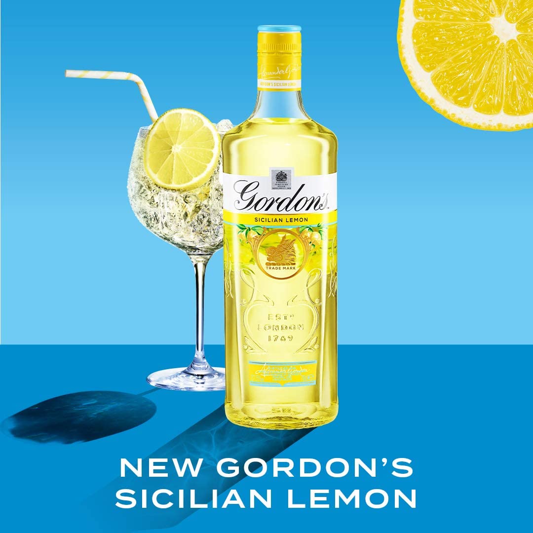 Lemon Sicilian Gin 700mL | Gordon\'s Drinkland
